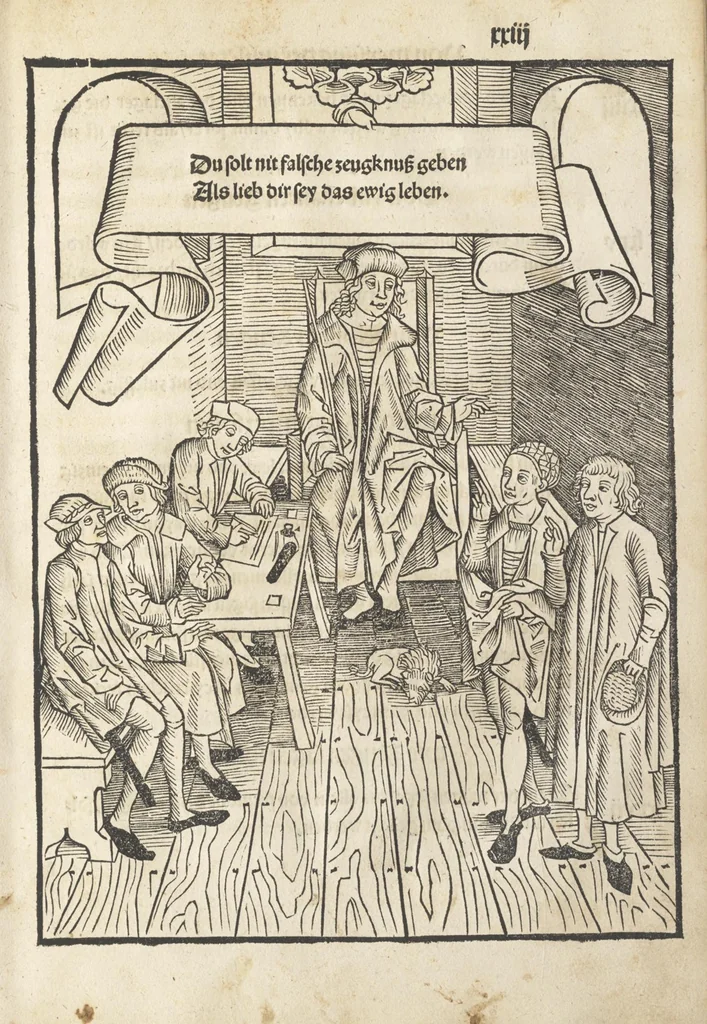 An illustration from Bambergische halszgerichts ordenu[n]g, 1507, leaf 60