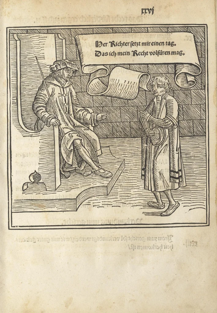 An illustration from Bambergische halszgerichts ordenu[n]g, 1507, leaf 66