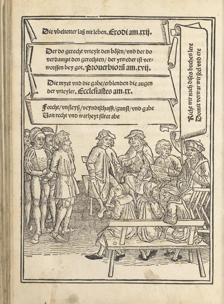 An illustration from Bambergische halszgerichts ordenu[n]g, 1507, leaf 69