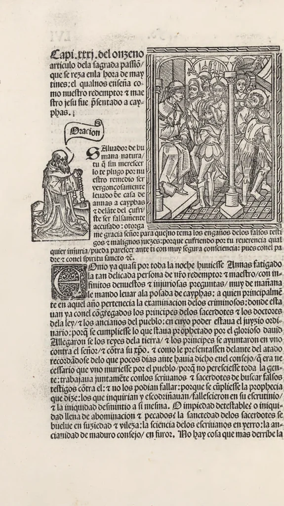 An illustration from Thesoro dela Passion sacratissima de Nuestro Redemptor, 1494, leaf 117
