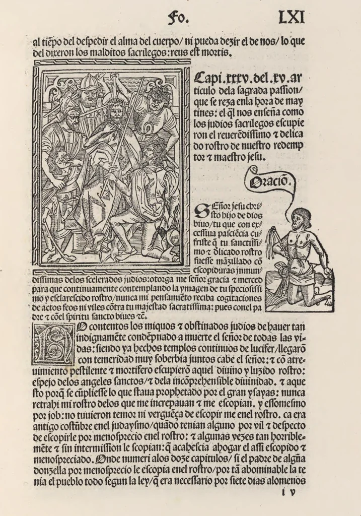 An illustration from Thesoro dela Passion sacratissima de Nuestro Redemptor, 1494, leaf 126