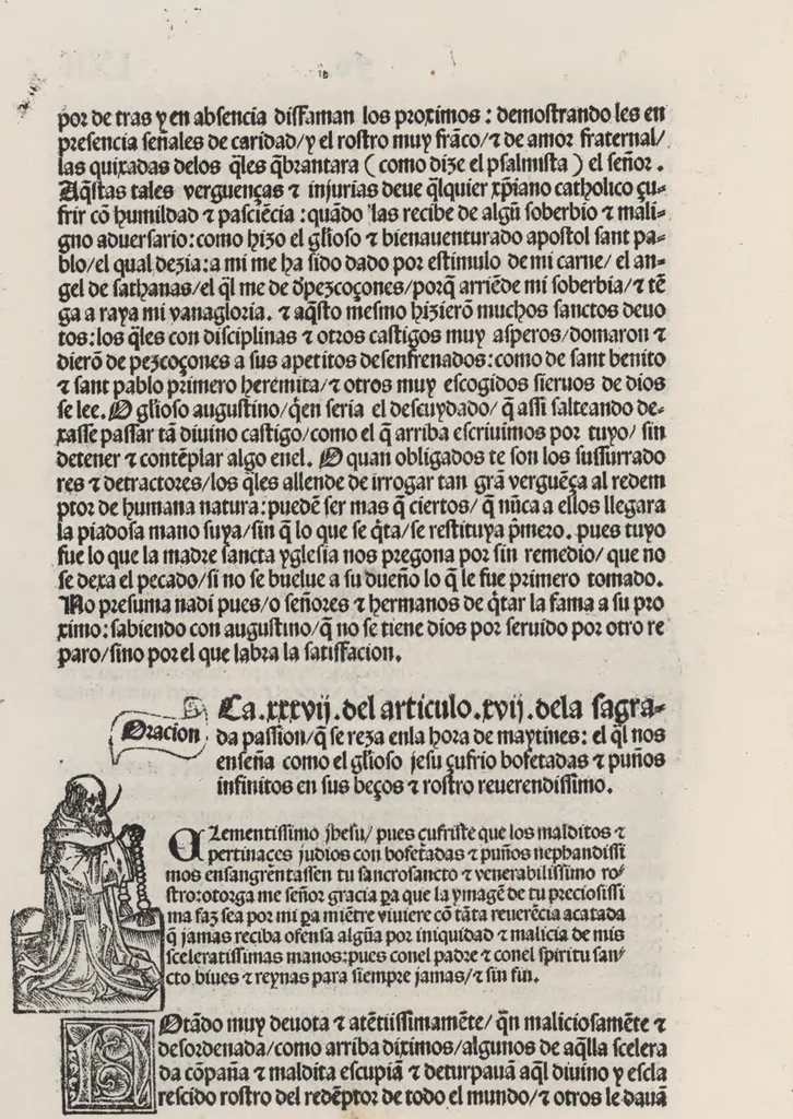 An illustration from Thesoro dela Passion sacratissima de Nuestro Redemptor, 1494, leaf 129
