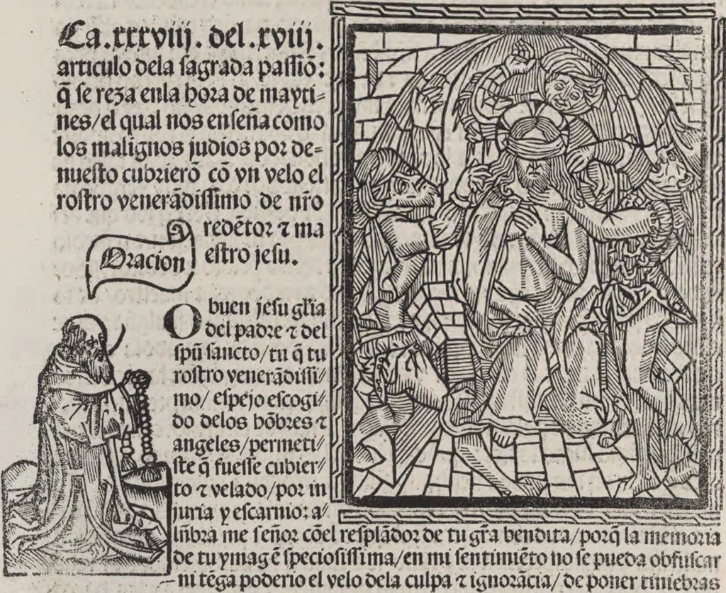 An illustration from Thesoro dela Passion sacratissima de Nuestro Redemptor, 1494, leaf 131