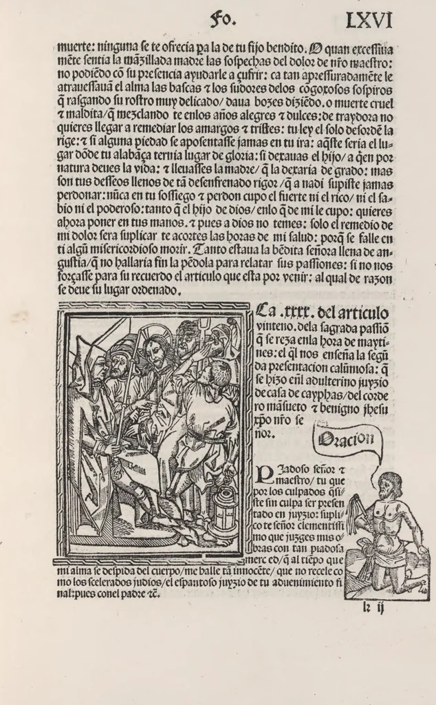 An illustration from Thesoro dela Passion sacratissima de Nuestro Redemptor, 1494, leaf 136