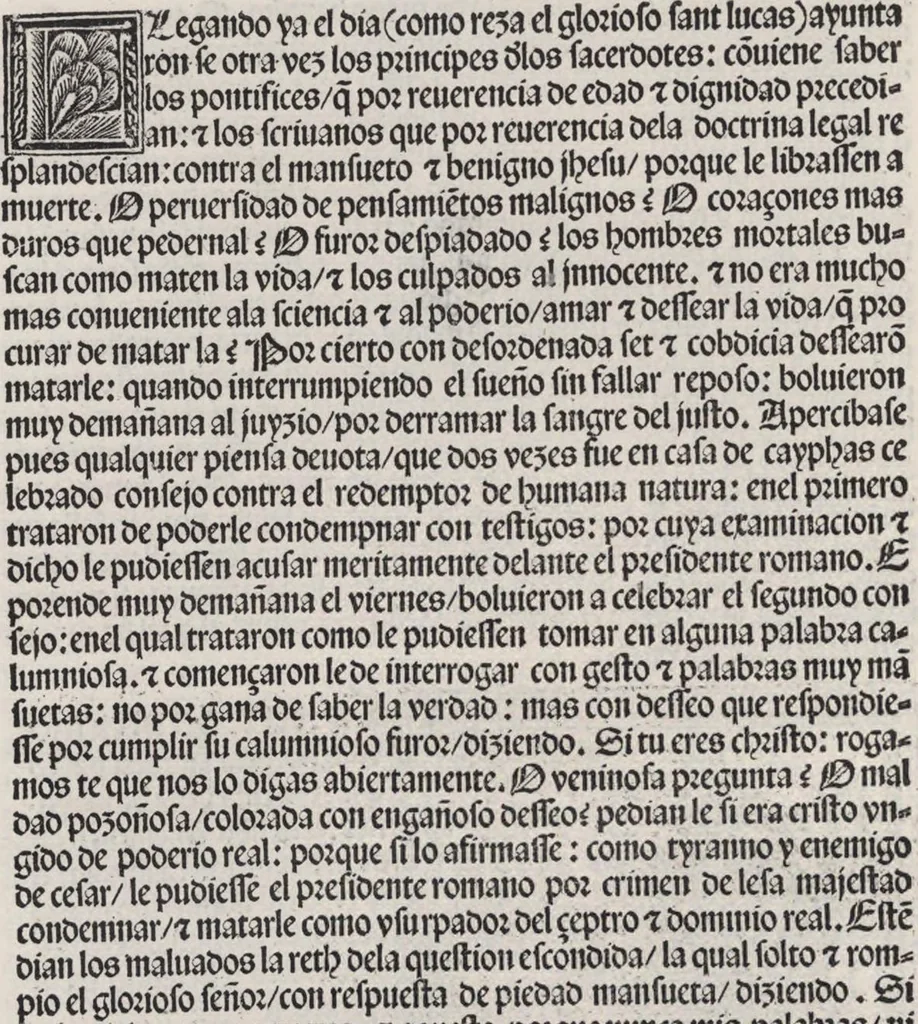 An illustration from Thesoro dela Passion sacratissima de Nuestro Redemptor, 1494, leaf 137