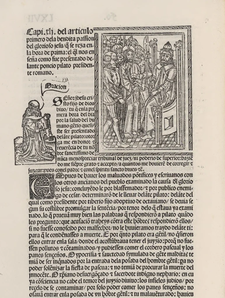 An illustration from Thesoro dela Passion sacratissima de Nuestro Redemptor, 1494, leaf 139