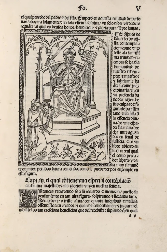 An illustration from Thesoro dela Passion sacratissima de Nuestro Redemptor, 1494, leaf 14