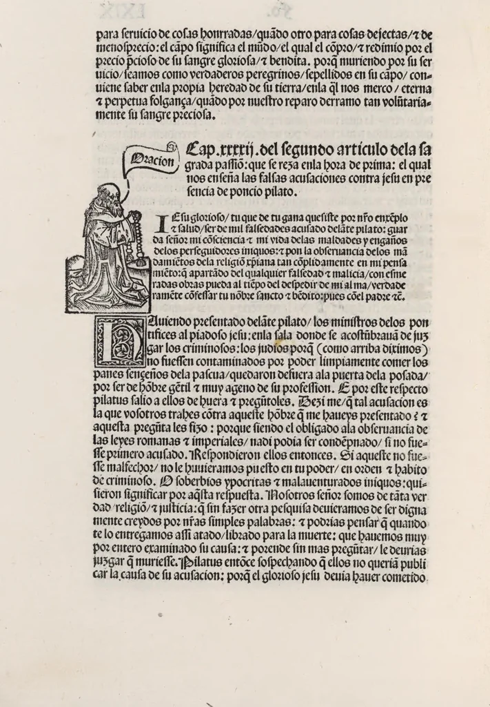 An illustration from Thesoro dela Passion sacratissima de Nuestro Redemptor, 1494, leaf 143