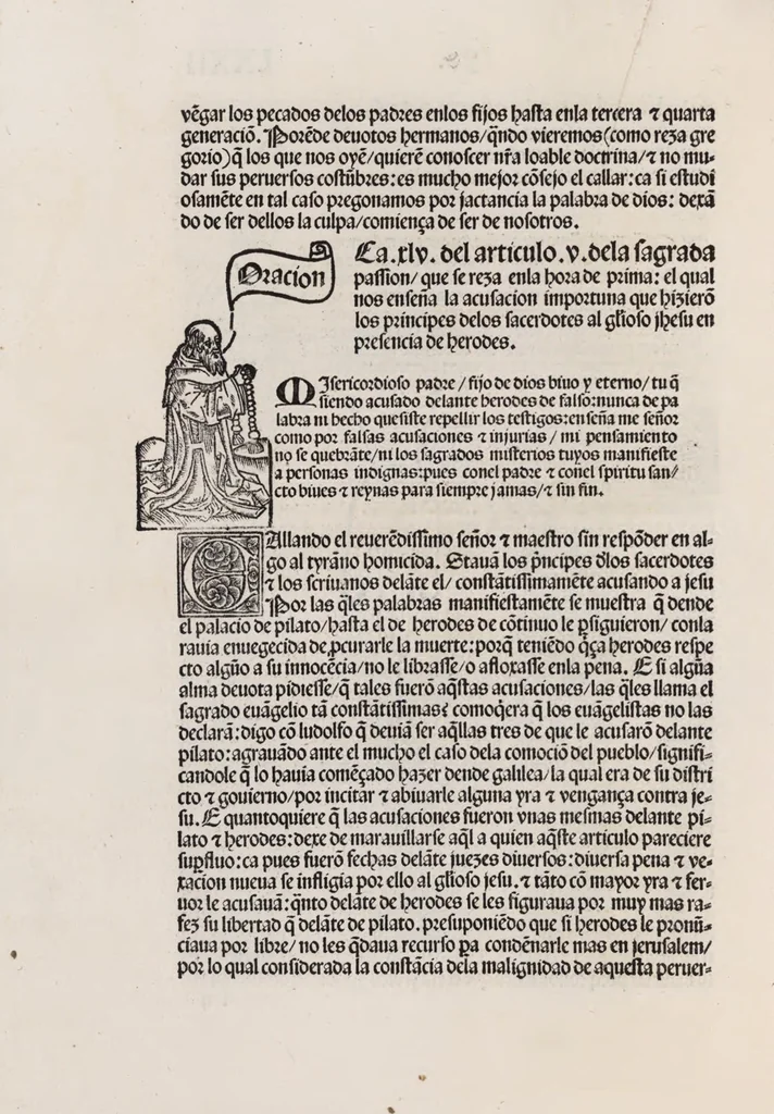 An illustration from Thesoro dela Passion sacratissima de Nuestro Redemptor, 1494, leaf 149
