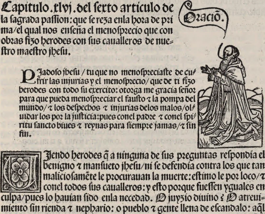 An illustration from Thesoro dela Passion sacratissima de Nuestro Redemptor, 1494, leaf 150