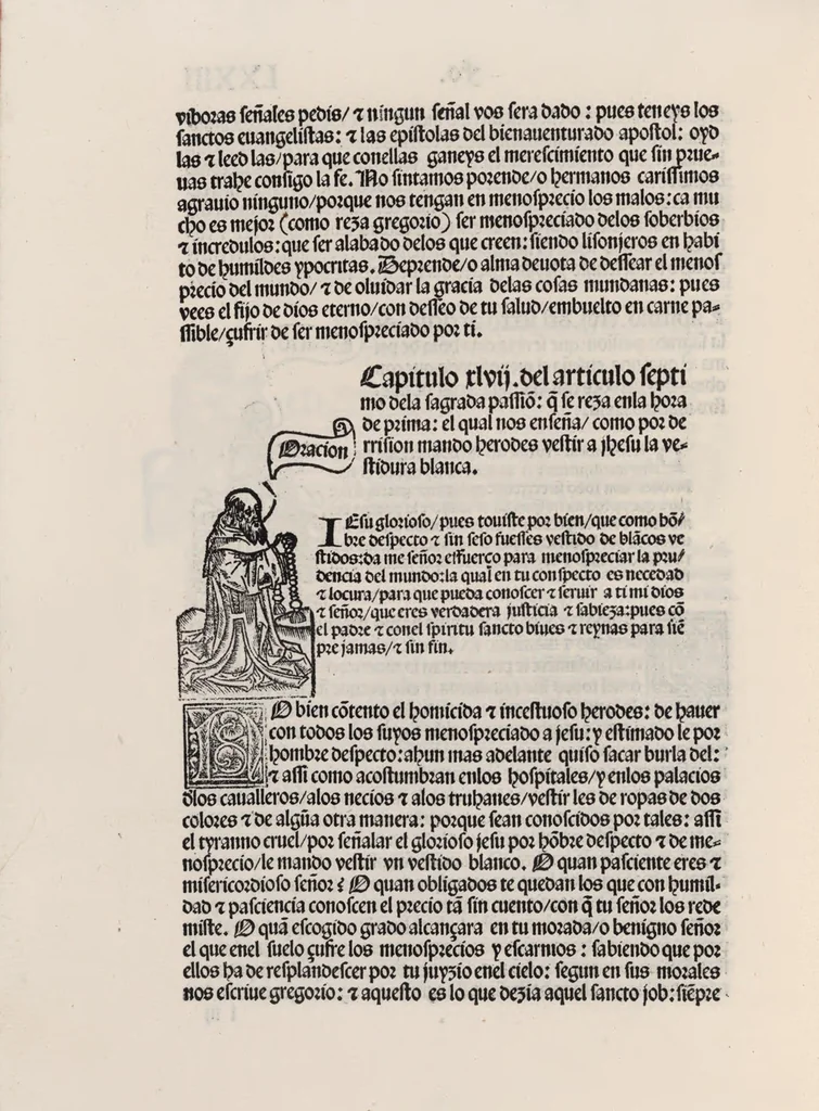 An illustration from Thesoro dela Passion sacratissima de Nuestro Redemptor, 1494, leaf 151