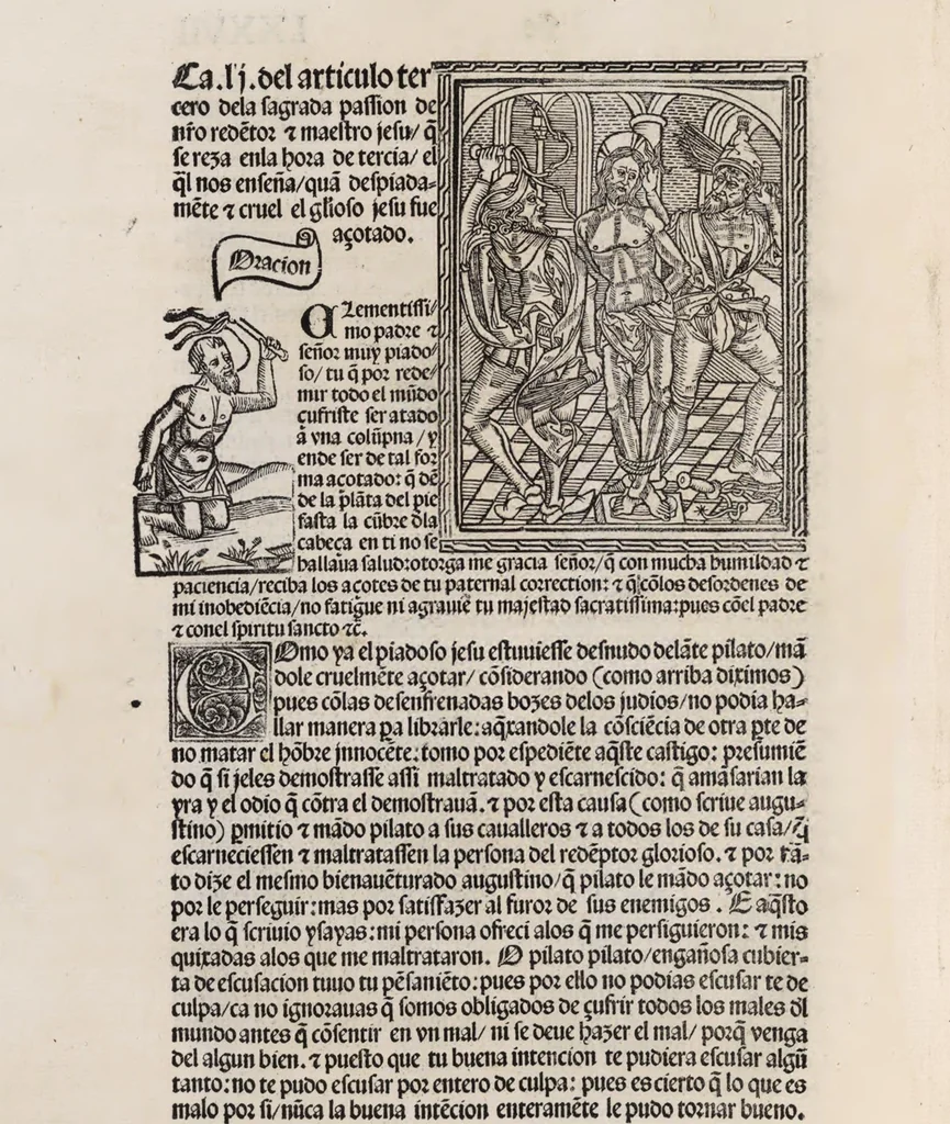 An illustration from Thesoro dela Passion sacratissima de Nuestro Redemptor, 1494, leaf 159