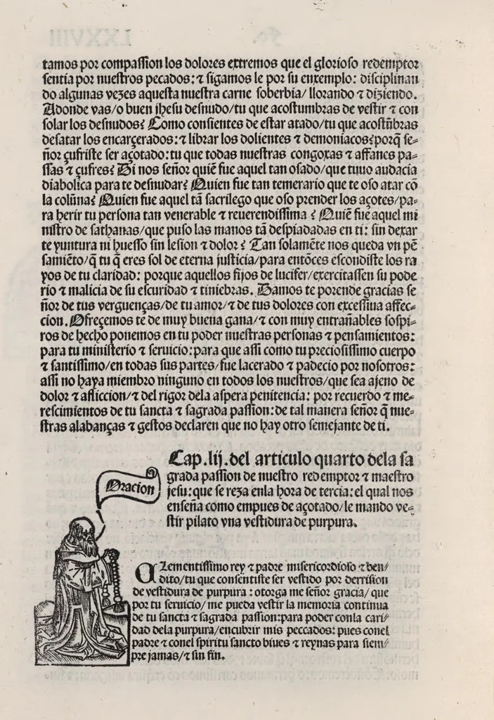 An illustration from Thesoro dela Passion sacratissima de Nuestro Redemptor, 1494, leaf 161