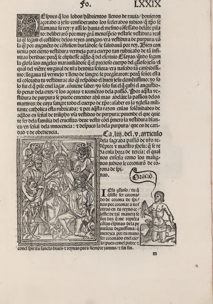 An illustration from Thesoro dela Passion sacratissima de Nuestro Redemptor, 1494, leaf 162