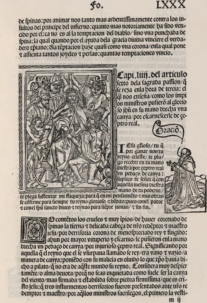 An illustration from Thesoro dela Passion sacratissima de Nuestro Redemptor, 1494, leaf 164