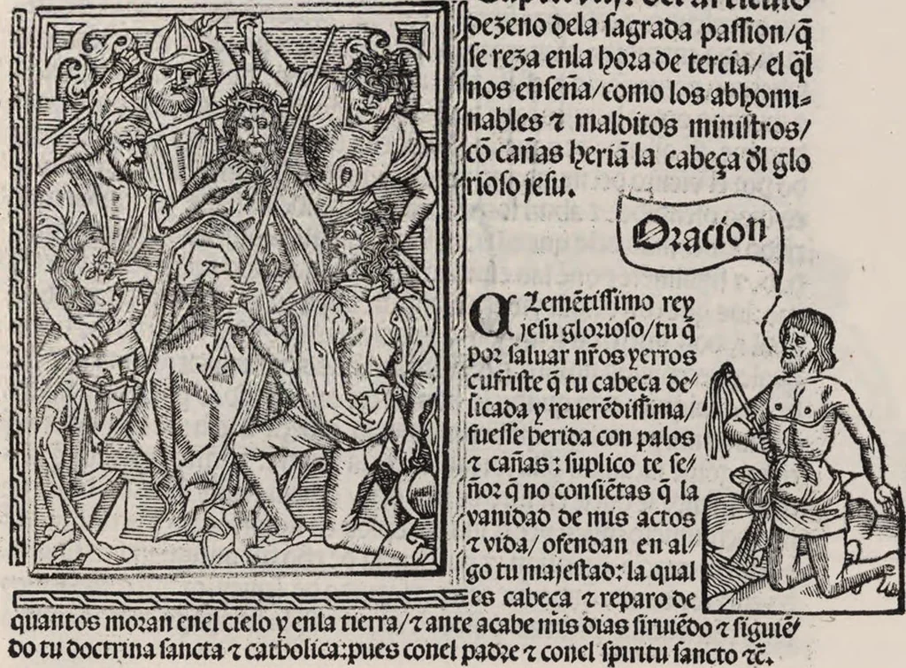 An illustration from Thesoro dela Passion sacratissima de Nuestro Redemptor, 1494, leaf 168