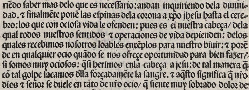 An illustration from Thesoro dela Passion sacratissima de Nuestro Redemptor, 1494, leaf 169