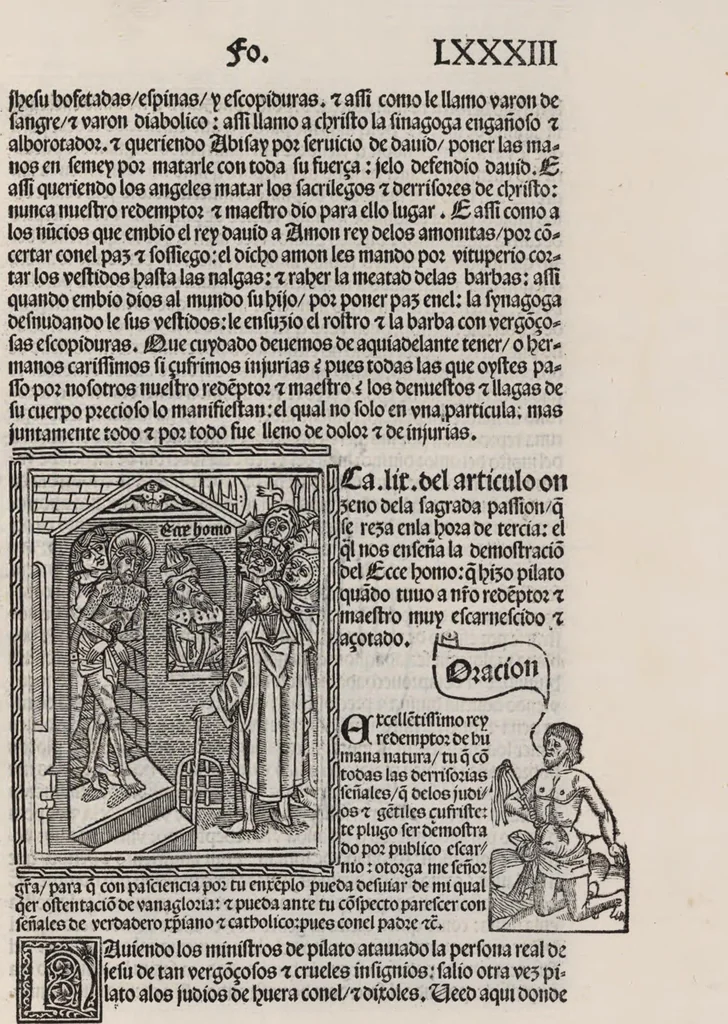 An illustration from Thesoro dela Passion sacratissima de Nuestro Redemptor, 1494, leaf 170