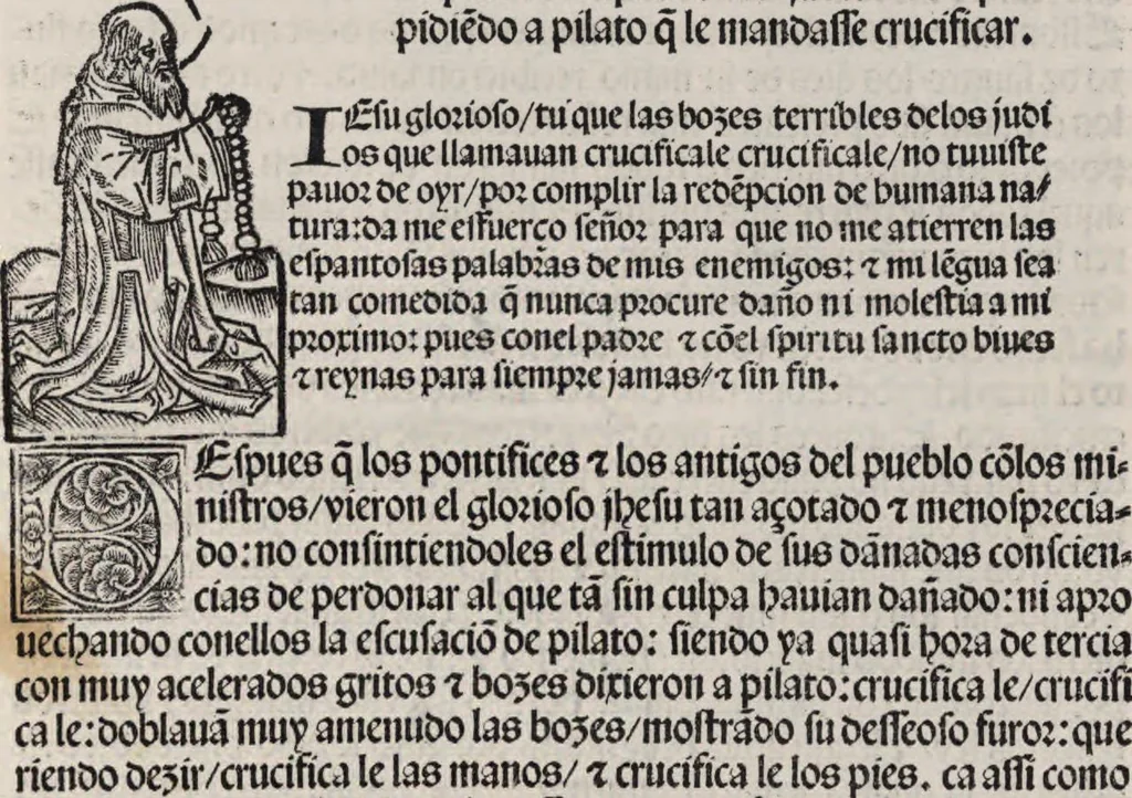 An illustration from Thesoro dela Passion sacratissima de Nuestro Redemptor, 1494, leaf 172