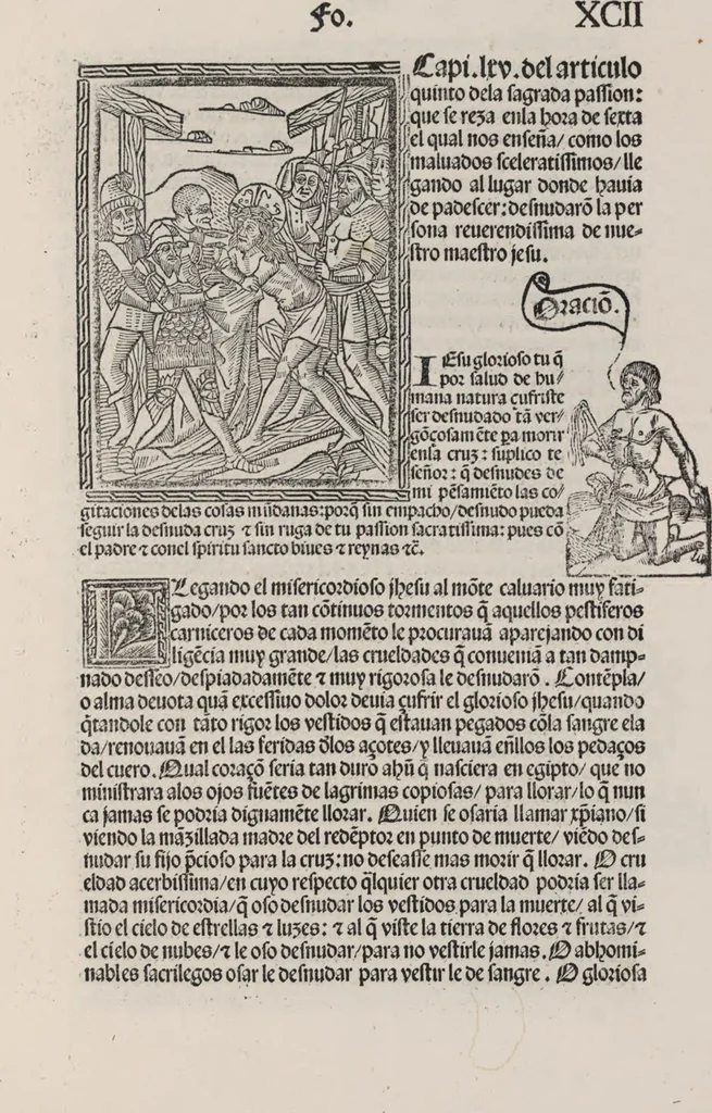 An illustration from Thesoro dela Passion sacratissima de Nuestro Redemptor, 1494, leaf 188