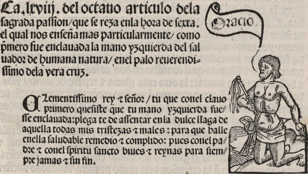 An illustration from Thesoro dela Passion sacratissima de Nuestro Redemptor, 1494, leaf 194