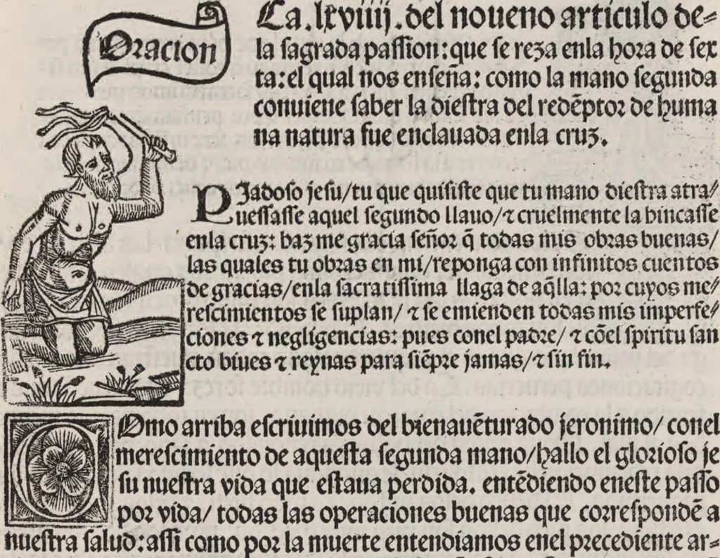 An illustration from Thesoro dela Passion sacratissima de Nuestro Redemptor, 1494, leaf 196