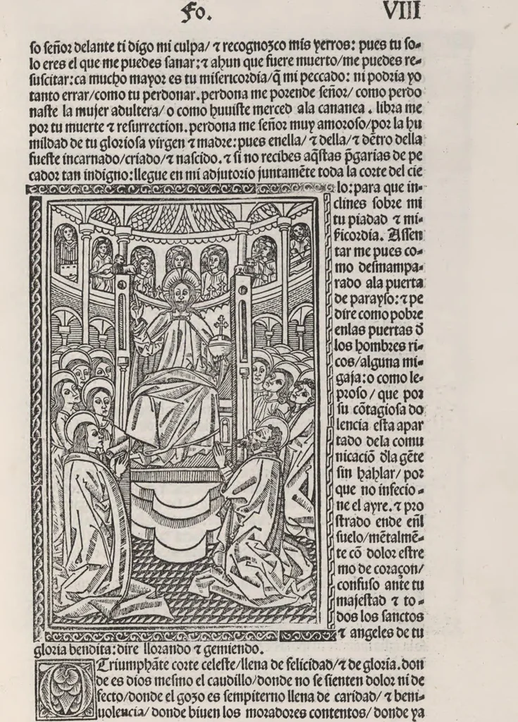 An illustration from Thesoro dela Passion sacratissima de Nuestro Redemptor, 1494, leaf 20