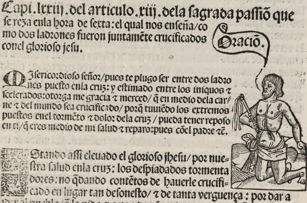 An illustration from Thesoro dela Passion sacratissima de Nuestro Redemptor, 1494, leaf 204
