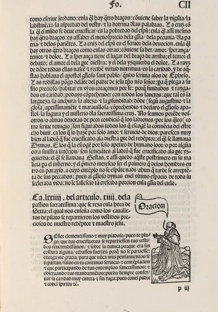 An illustration from Thesoro dela Passion sacratissima de Nuestro Redemptor, 1494, leaf 206