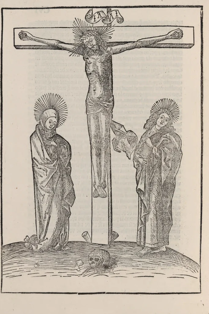 An illustration from Thesoro dela Passion sacratissima de Nuestro Redemptor, 1494, leaf 215