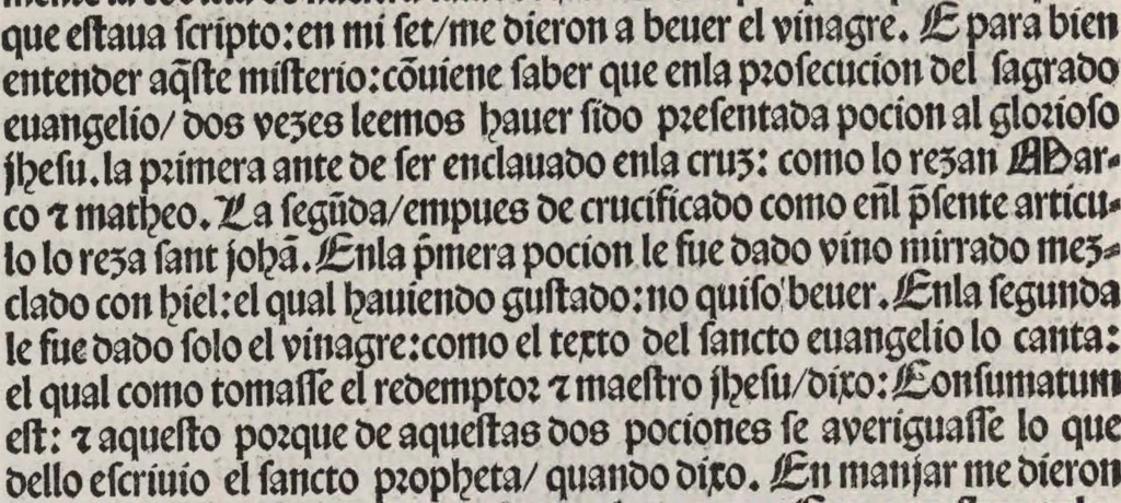 An illustration from Thesoro dela Passion sacratissima de Nuestro Redemptor, 1494, leaf 219