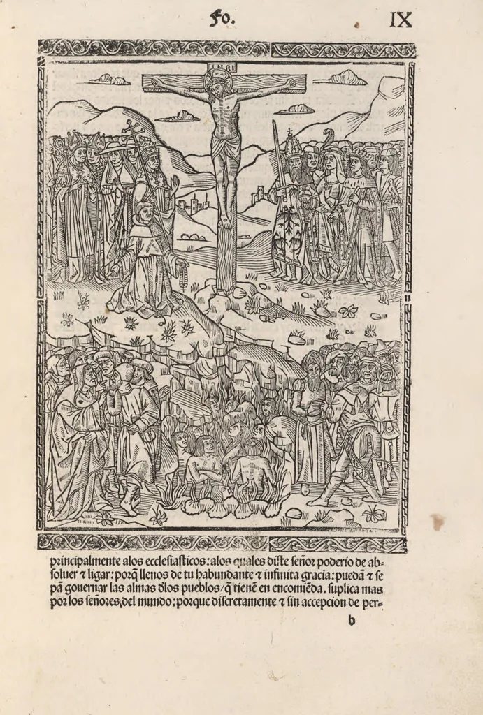 An illustration from Thesoro dela Passion sacratissima de Nuestro Redemptor, 1494, leaf 22