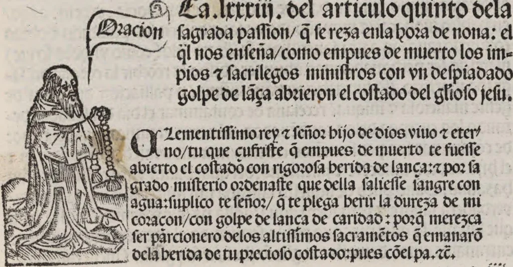 An illustration from Thesoro dela Passion sacratissima de Nuestro Redemptor, 1494, leaf 224