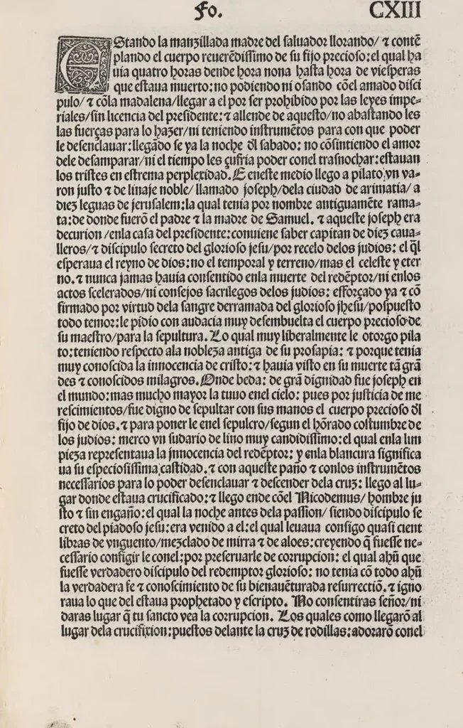 An illustration from Thesoro dela Passion sacratissima de Nuestro Redemptor, 1494, leaf 228