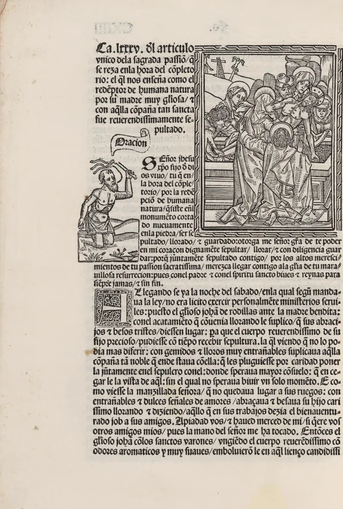 An illustration from Thesoro dela Passion sacratissima de Nuestro Redemptor, 1494, leaf 231