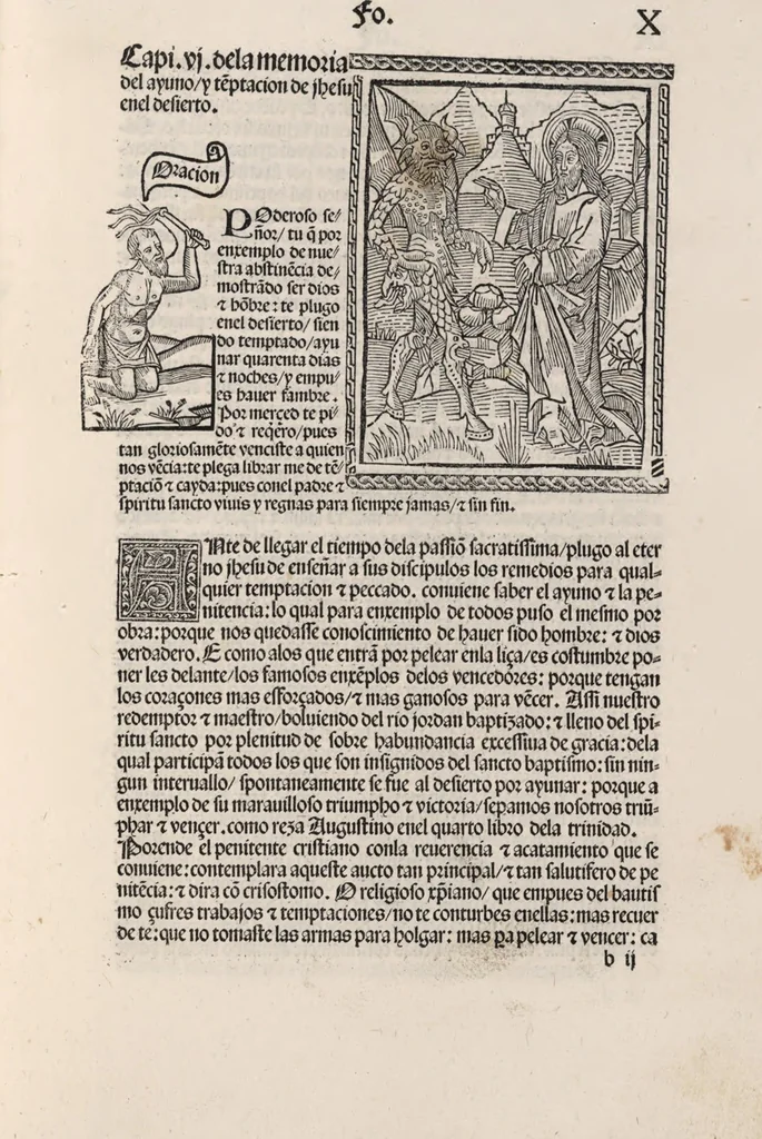 An illustration from Thesoro dela Passion sacratissima de Nuestro Redemptor, 1494, leaf 24