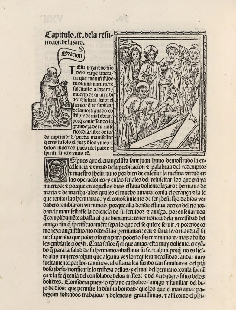 An illustration from Thesoro dela Passion sacratissima de Nuestro Redemptor, 1494, leaf 39