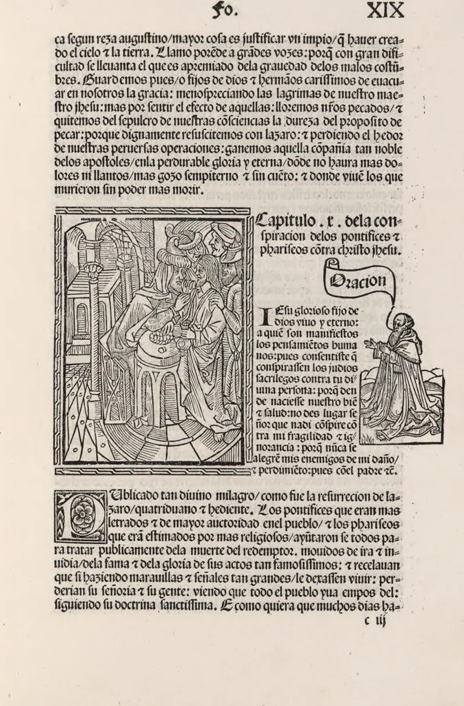 An illustration from Thesoro dela Passion sacratissima de Nuestro Redemptor, 1494, leaf 42