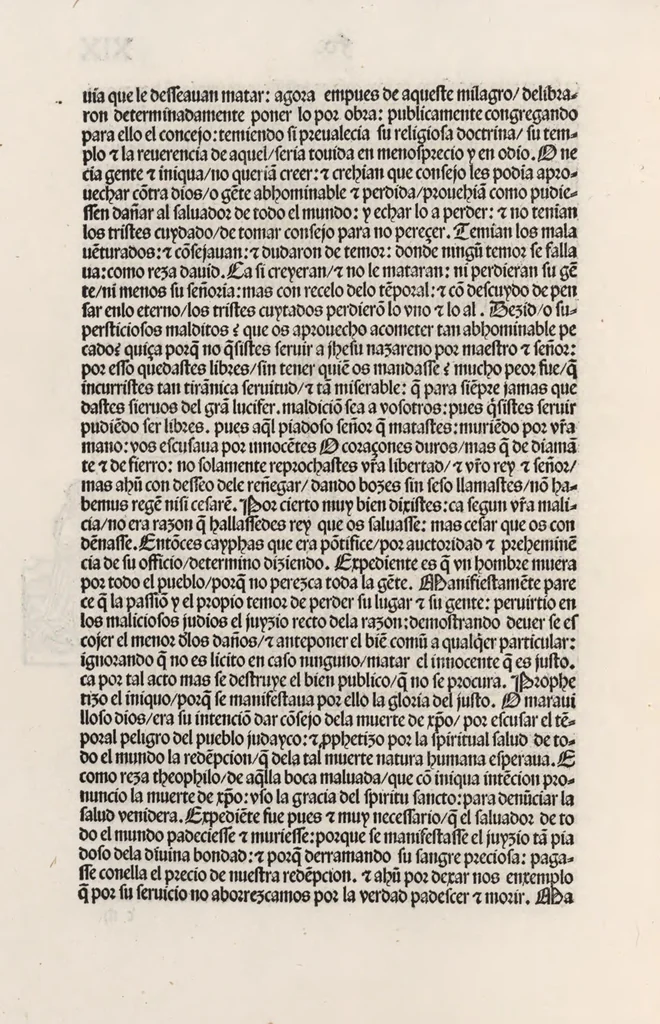 An illustration from Thesoro dela Passion sacratissima de Nuestro Redemptor, 1494, leaf 43