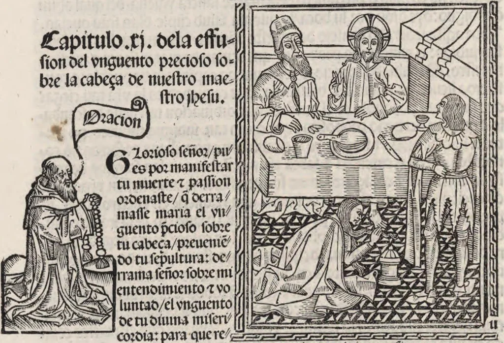An illustration from Thesoro dela Passion sacratissima de Nuestro Redemptor, 1494, leaf 45