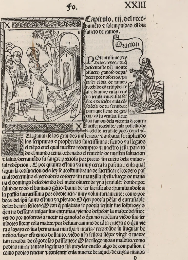 An illustration from Thesoro dela Passion sacratissima de Nuestro Redemptor, 1494, leaf 50