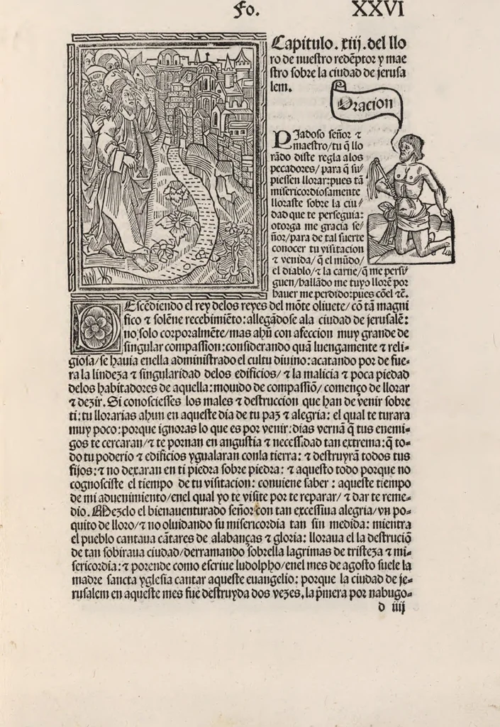An illustration from Thesoro dela Passion sacratissima de Nuestro Redemptor, 1494, leaf 56