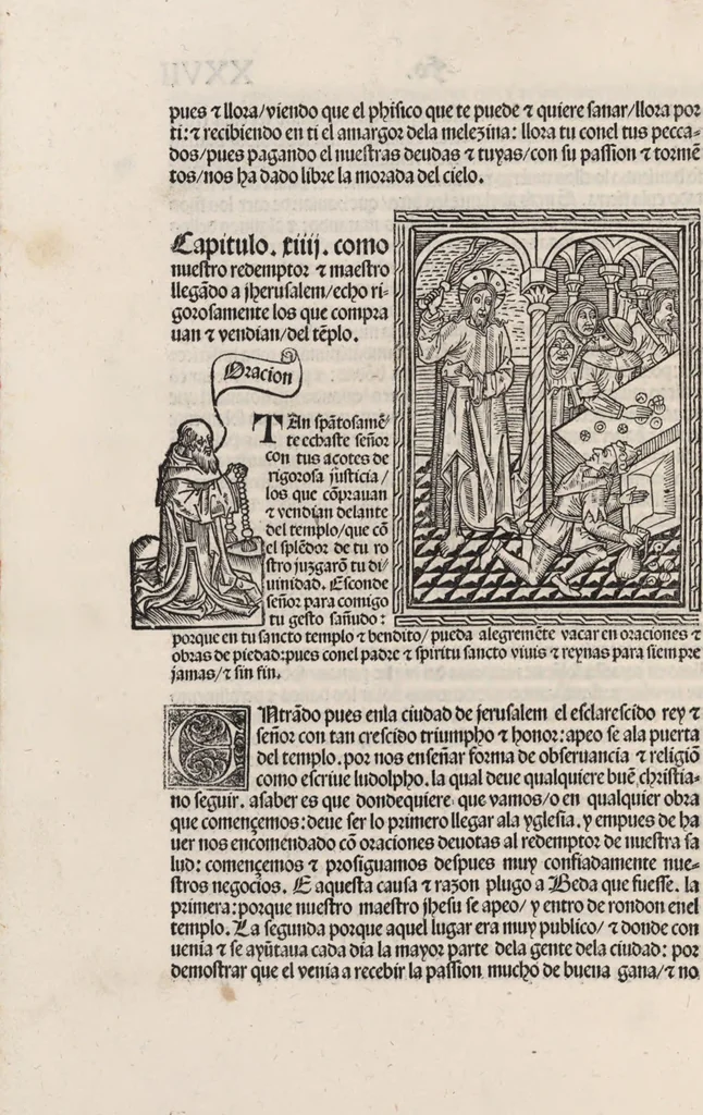 An illustration from Thesoro dela Passion sacratissima de Nuestro Redemptor, 1494, leaf 59