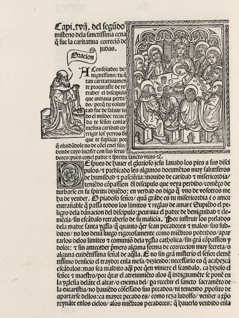 An illustration from Thesoro dela Passion sacratissima de Nuestro Redemptor, 1494, leaf 69