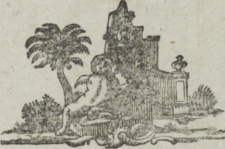 An illustration from Dli︠a︡ maloli︠e︡tnikh di︠e︡teĭ nachinai︠u︡shchikh obuchatʹsi︠a︡ rossīĭskomu chtenīi︠u︡ Azbuka, ili, pervonachalʹnyĭ urok, rukovodstvui︠u︡shchīĭ ikh legchaĭshim sposobom k chtenīi︠u︡ knig, 1813, leaf 17
