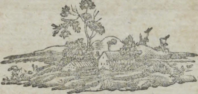 An illustration from Dli︠a︡ maloli︠e︡tnikh di︠e︡teĭ nachinai︠u︡shchikh obuchatʹsi︠a︡ rossīĭskomu chtenīi︠u︡ Azbuka, ili, pervonachalʹnyĭ urok, rukovodstvui︠u︡shchīĭ ikh legchaĭshim sposobom k chtenīi︠u︡ knig, 1813, leaf 23