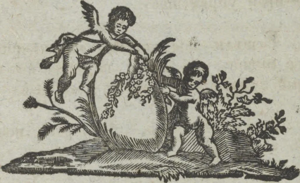 An illustration from Dli︠a︡ maloli︠e︡tnikh di︠e︡teĭ nachinai︠u︡shchikh obuchatʹsi︠a︡ rossīĭskomu chtenīi︠u︡ Azbuka, ili, pervonachalʹnyĭ urok, rukovodstvui︠u︡shchīĭ ikh legchaĭshim sposobom k chtenīi︠u︡ knig, 1813, leaf 55