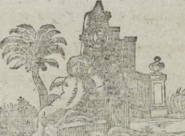 An illustration from Dli︠a︡ maloli︠e︡tnikh di︠e︡teĭ nachinai︠u︡shchikh obuchatʹsi︠a︡ rossīĭskomu chtenīi︠u︡ Azbuka, ili, pervonachalʹnyĭ urok, rukovodstvui︠u︡shchīĭ ikh legchaĭshim sposobom k chtenīi︠u︡ knig, 1813, leaf 65
