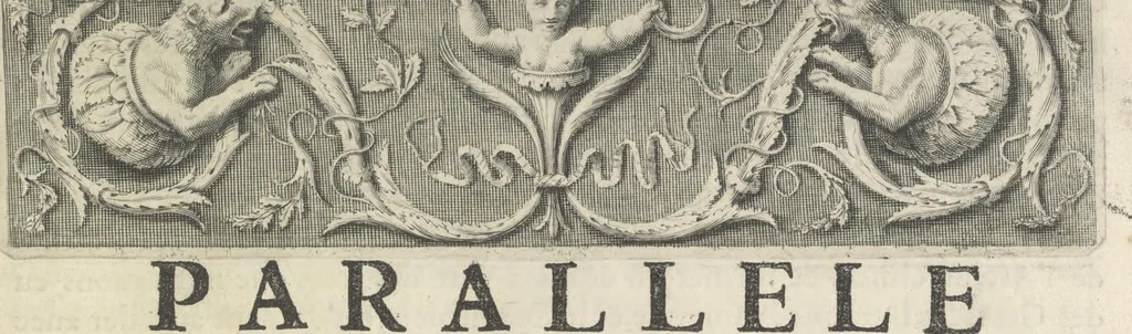 An illustration from Parallele de l'architectvre antiqve et de la moderne : avec vn recveil des dix principavx avthevrs qui ont écrit des cinq ordres ; sçauoir Palladio et Scamozzi, Serlio et Vignola, D. Barbaro et Cataneo, L.B. Alberti et Viola, Bvllant et De Lorme, comparez entre eux. Les trois ordres Grecs, le Doriqve, l'Ioniqve & le Corinthien, font la premiere partie de ce Traitté: Et les deux Latins, le Toscan & le Composite, en font la derniere, 1650, leaf 20