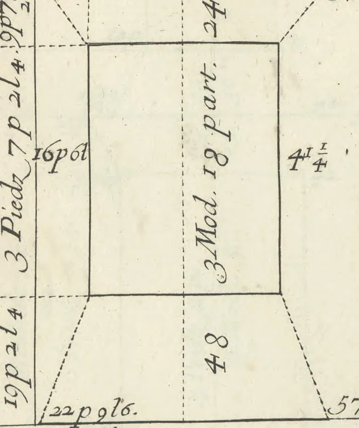 An illustration from Parallele de l'architectvre antiqve et de la moderne : avec vn recveil des dix principavx avthevrs qui ont écrit des cinq ordres ; sçauoir Palladio et Scamozzi, Serlio et Vignola, D. Barbaro et Cataneo, L.B. Alberti et Viola, Bvllant et De Lorme, comparez entre eux. Les trois ordres Grecs, le Doriqve, l'Ioniqve & le Corinthien, font la premiere partie de ce Traitté: Et les deux Latins, le Toscan & le Composite, en font la derniere, 1650, leaf 236